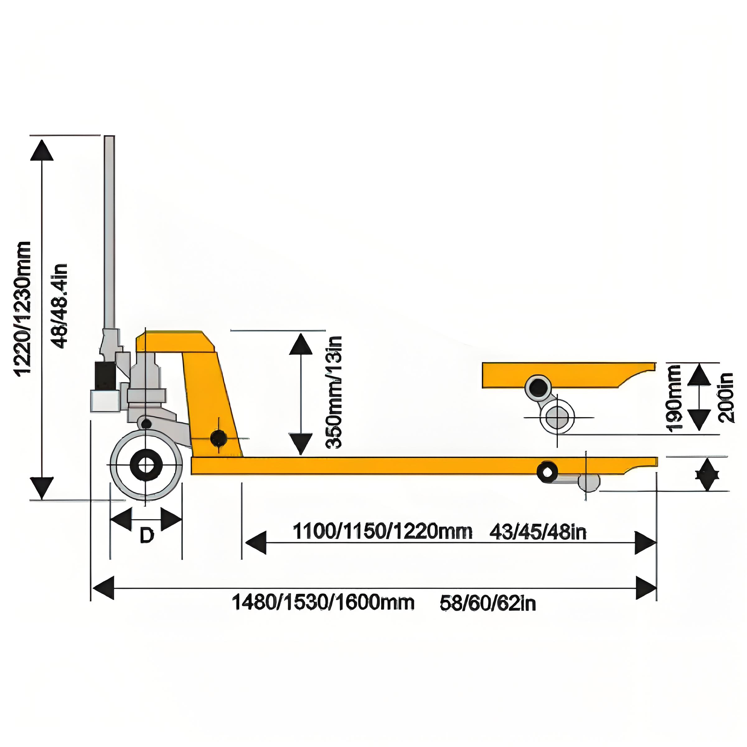 Quenched Fork Ends Surface Hardness HRC 55-60