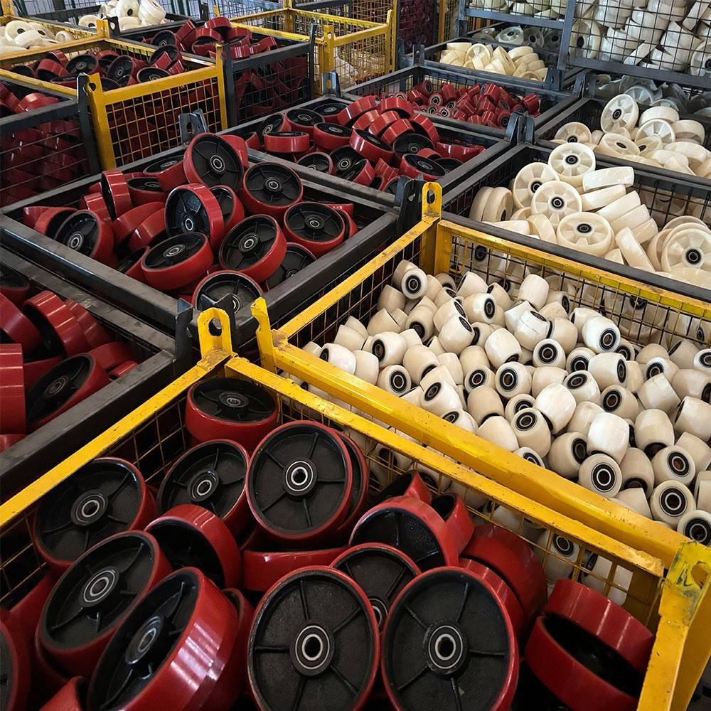 Nylon Rubber & PU Forklift Tire Hand Pallet Truck Wheel Material Handling Equipment Part