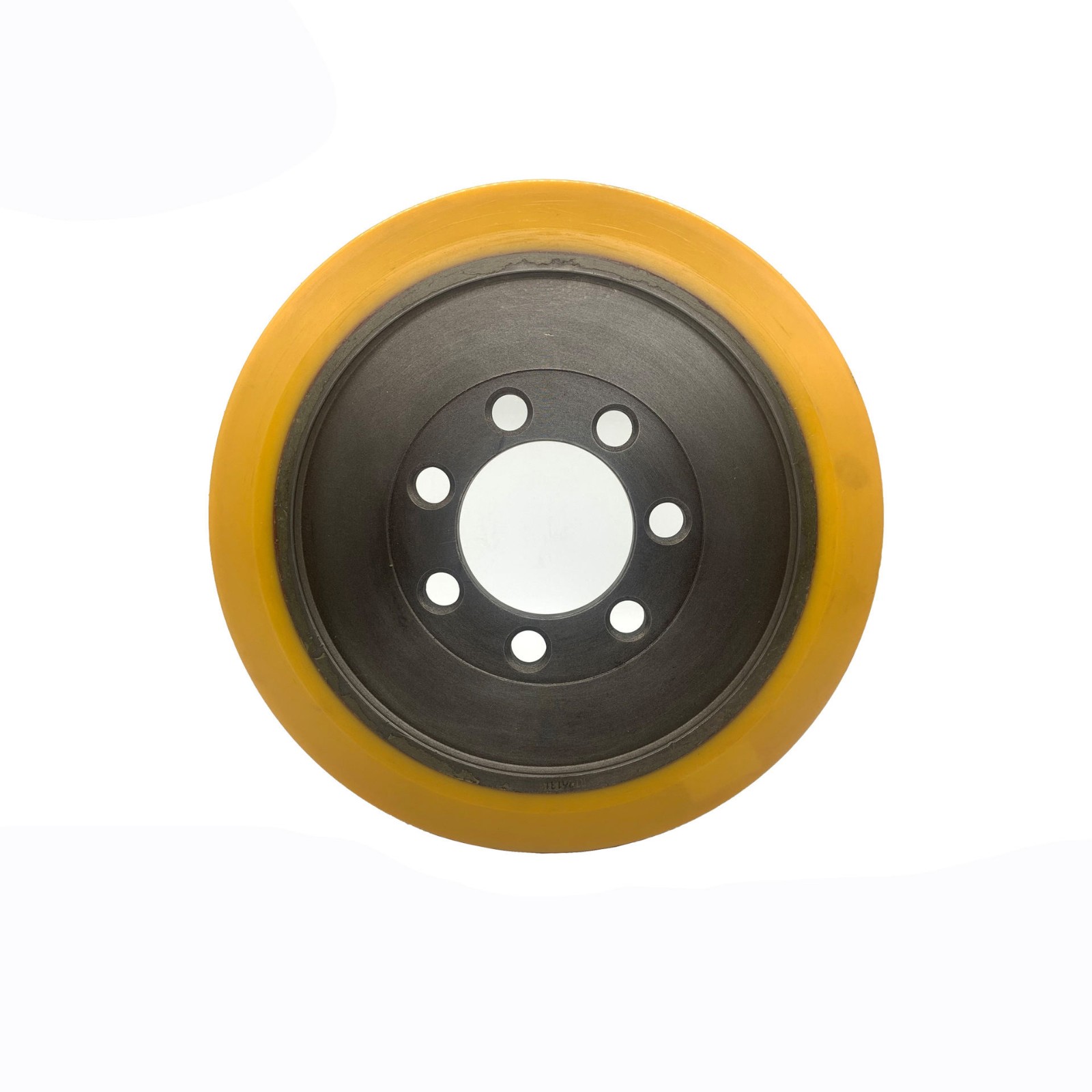 Quiet PU Steering Wheel Polyurethane 125x67x35 Ball Bearing for Forklift