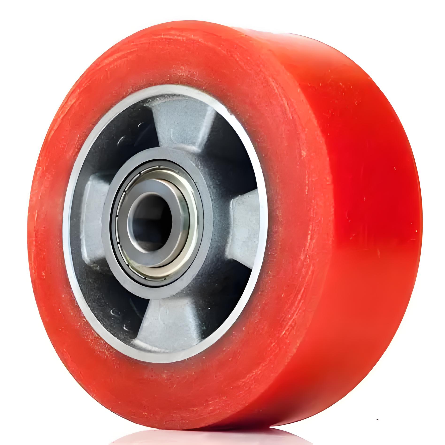 PU Steering Wheel Polyurethane 80x70x25mm Needle Bearing for Hand Pallet Truck