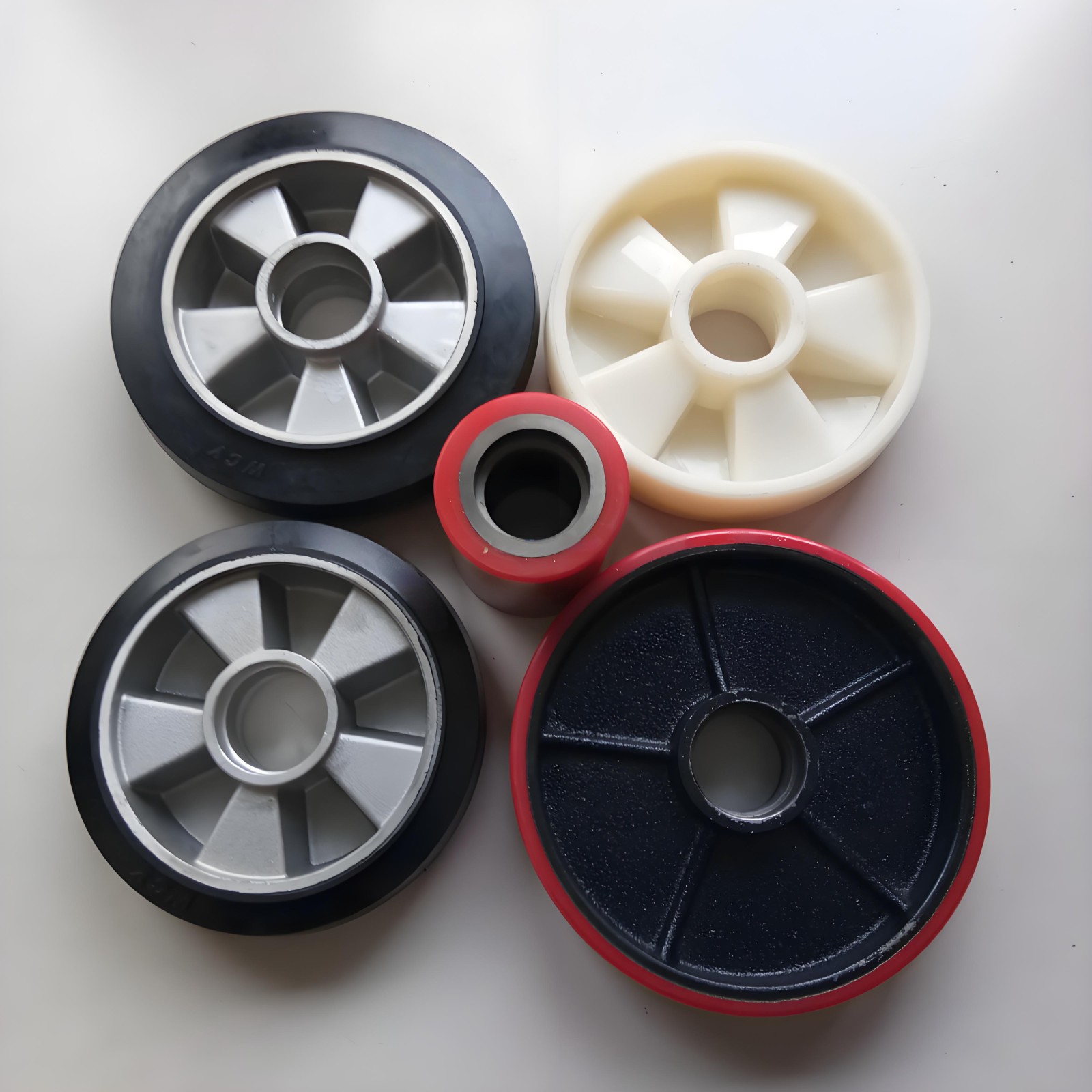 Heavy Duty Nylon Guide Wheel Nylon 100x67x30mm Plain Bore for Pallet Jack