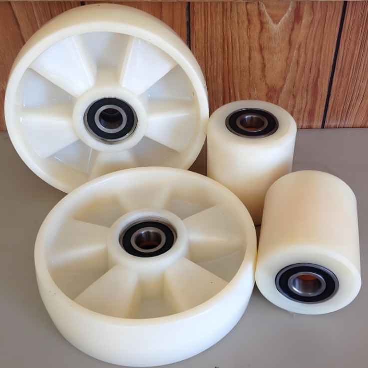 Heavy Duty Nylon Guide Wheel Nylon 100x67x30mm Plain Bore for Pallet Jack