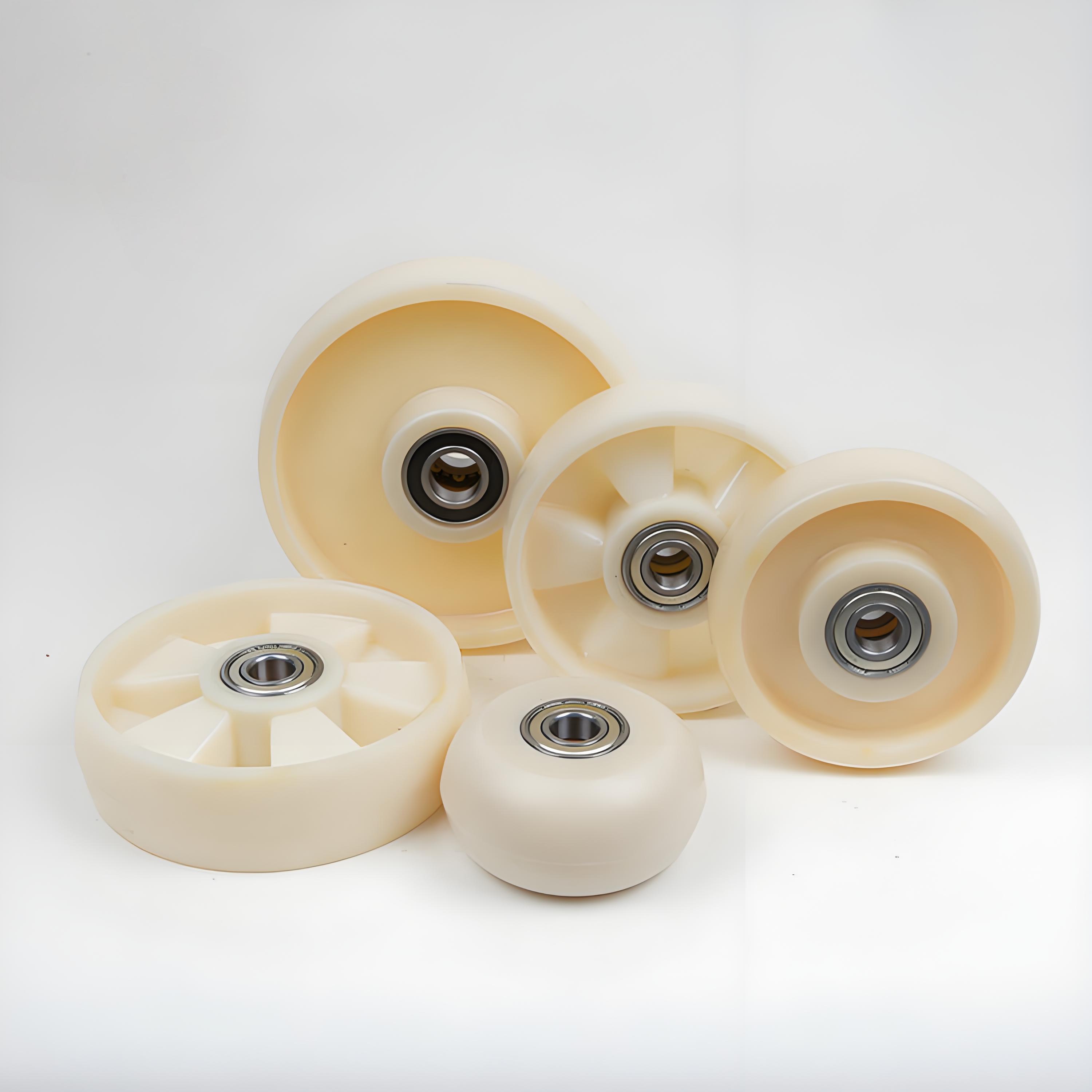 Heavy Duty Nylon Load Wheel Nylon 100x67x30mm Plain Bore