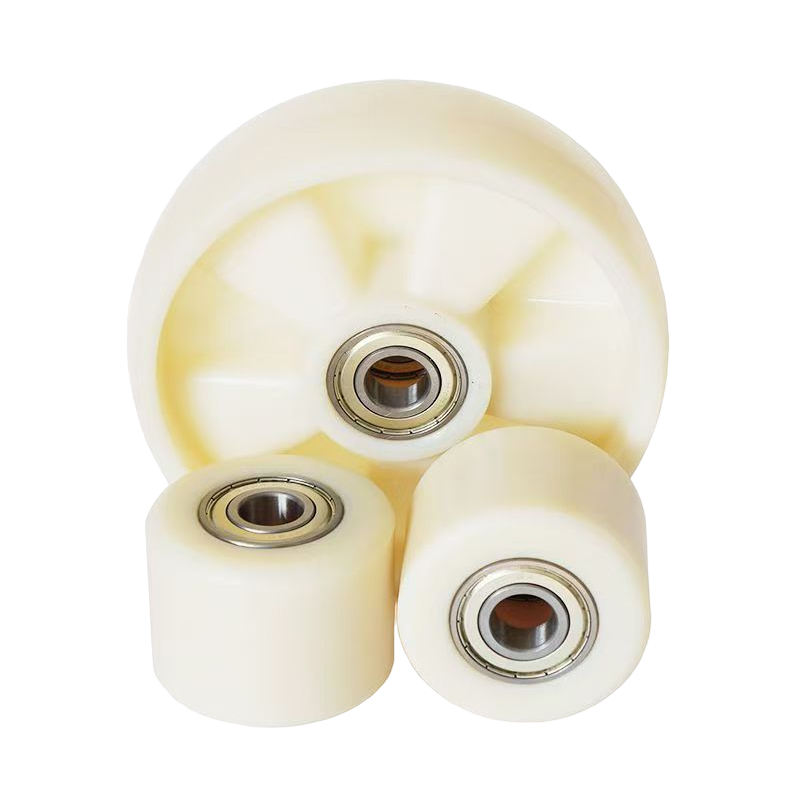 Nylon Load Wheel Nylon 80x70x25mm Threaded Bore for Hand Pallet Truck
