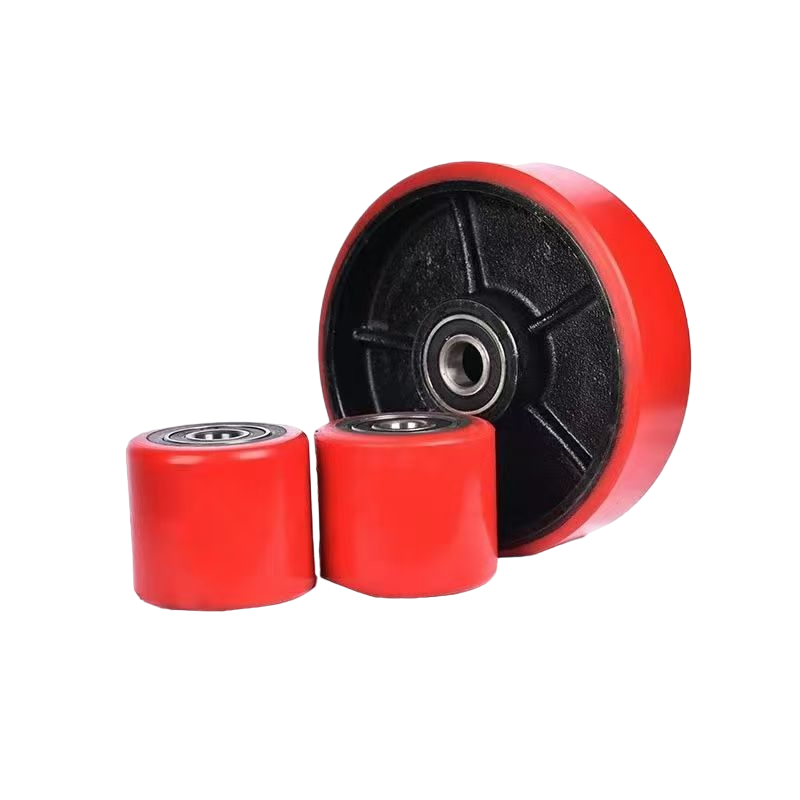 Nylon Load Wheel Nylon 80x70x25mm Threaded Bore for Hand Pallet Truck
