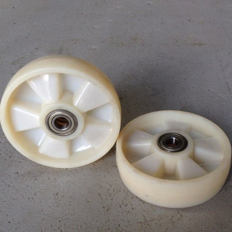 Heavy Duty Nylon Wheel Kit Full Set Nylon Steering and Load Wheels for Pallet Jack