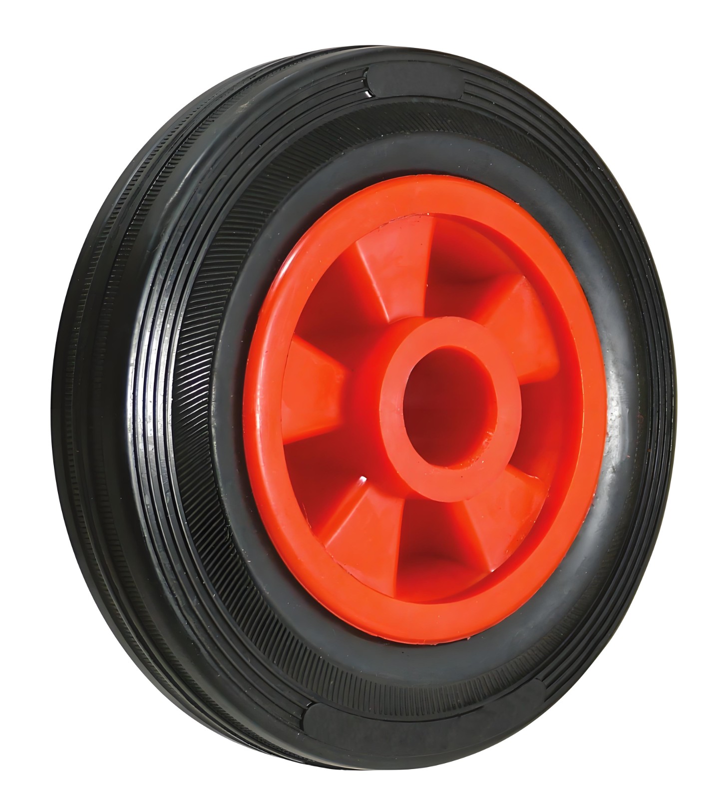 Rubber Steering Wheel Solid Rubber 80x70x25mm Needle Bearing for Hand Pallet Truck