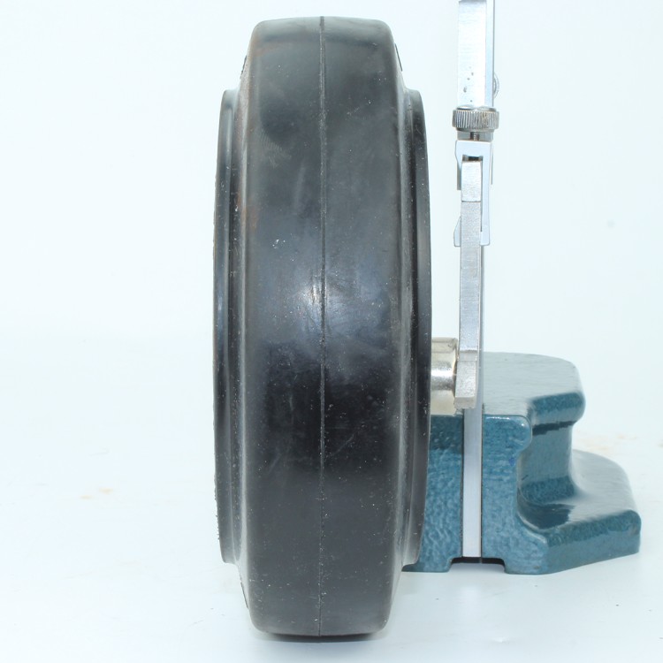 Non-Marking Rubber Steering Wheel Solid Rubber 125x67x35mm Ball Bearing