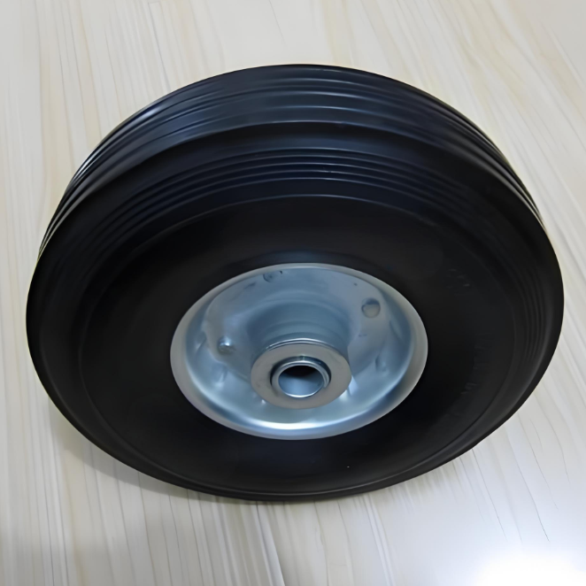 Rubber Load Wheel Solid Rubber 80x70x25mm Heavy Duty Needle Bearing for Pallet Truck