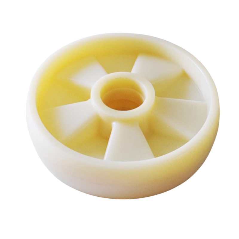 Oil-Resistant Rubber Load Wheel Solid Rubber 100x67x30mm Ball Bearing