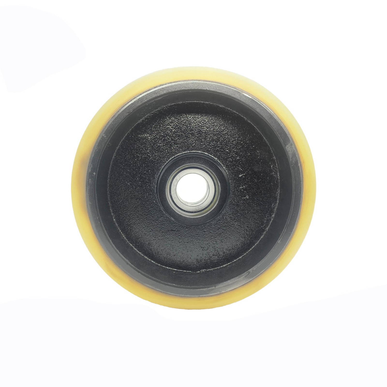 Oil-Resistant Rubber Load Wheel Solid Rubber 100x67x30mm Ball Bearing