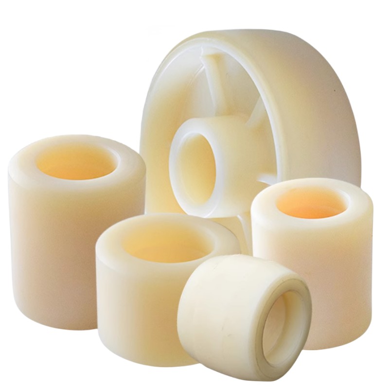 Oil-Resistant Rubber Load Wheel Solid Rubber 100x67x30mm Ball Bearing