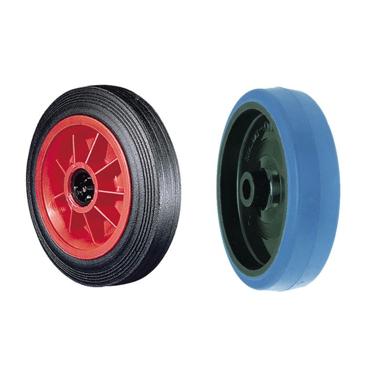 Oil-Resistant Rubber Load Wheel Solid Rubber 100x67x30mm Ball Bearing