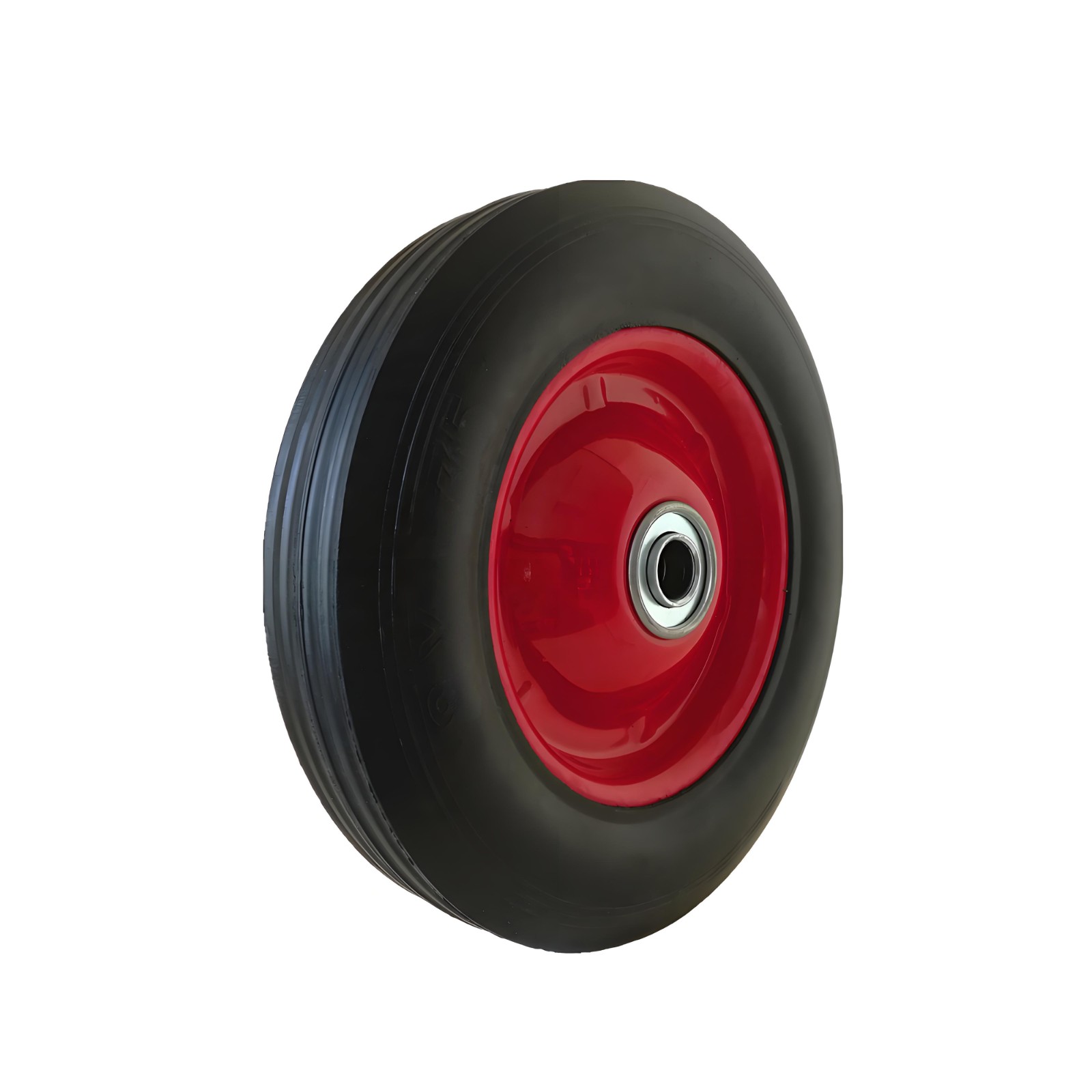 Heavy Duty Rubber Load Wheel Solid Rubber 100x67x30mm Plain Bore