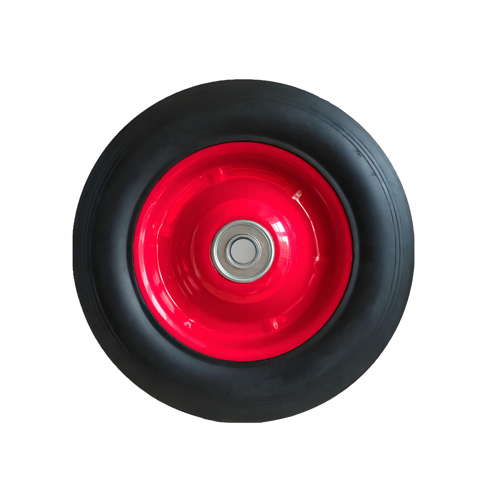 Heavy Duty Rubber Load Wheel Solid Rubber 100x67x30mm Plain Bore