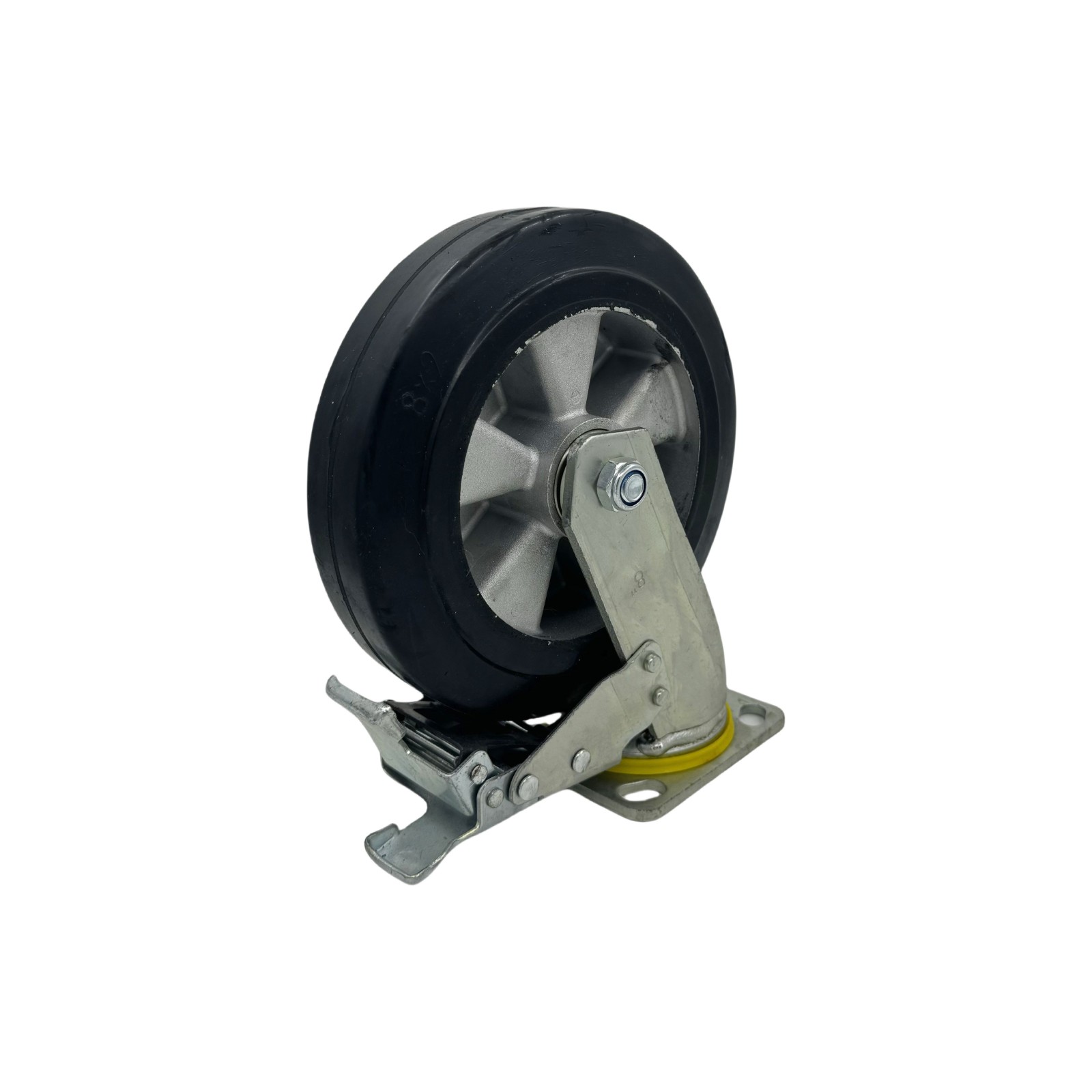 Complete Replacement Kit Solid Rubber Wheels Set for Standard Hand Pallet Truck