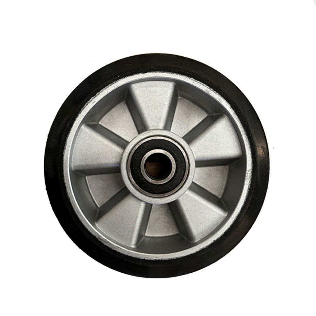 Anti-Static Rubber Load Wheel Solid Rubber 100x67x30mm Plain Bore