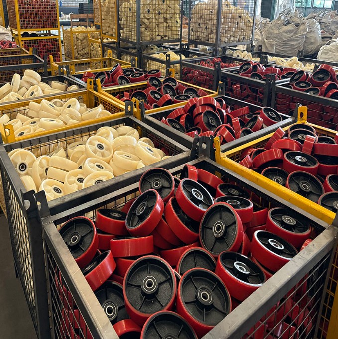 Anti-Static Rubber Load Wheel Solid Rubber 100x67x30mm Plain Bore