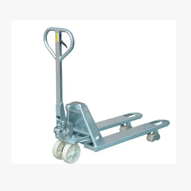 Galvanized corrosion-resistant manual pallet truck chassis frame