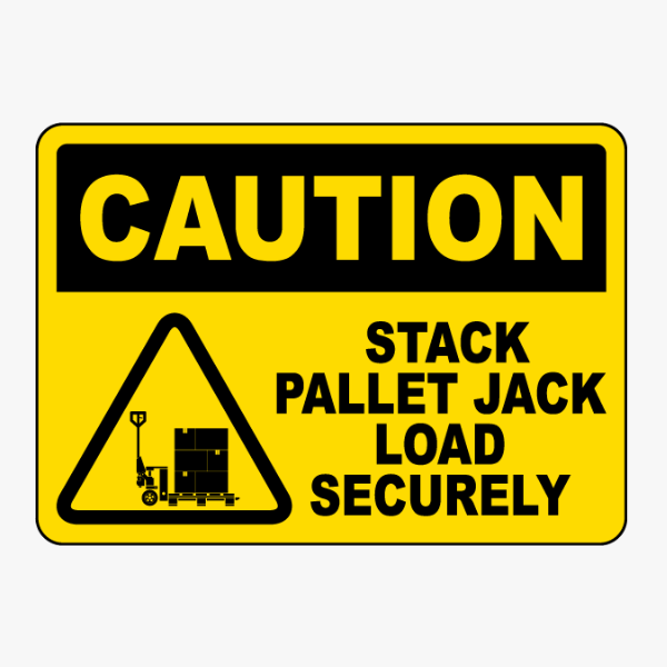 Warning Label For Manual Pallet Truck