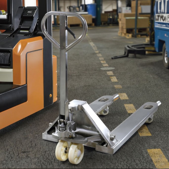 Galvanized Steel Heavy-Duty Hand Pallet Truck - Corrosion Resistant